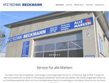 Tablet Screenshot of beckmann-kfz.de